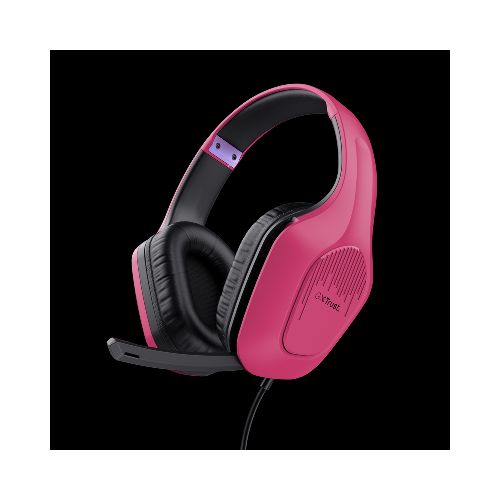 Auriculares GAMING TRUST GXT415P ZIROX PINK PC y CONSOLA  Trust