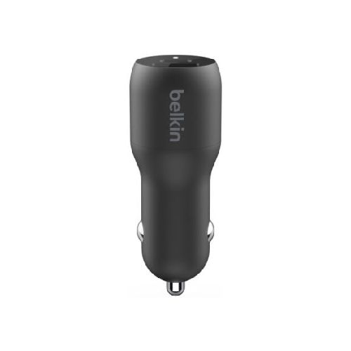 CARGADOR P/AUTO BELKIN CCB004BTBK 1 USB-C/1 USB-A 37W BLACK  Belkin