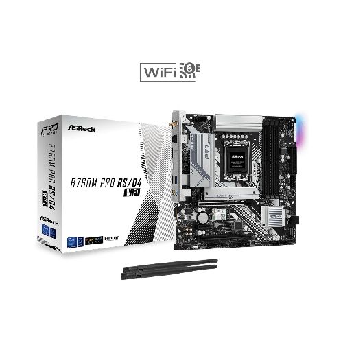 Motherboard Asrock B760m Pro Rs Ddr4 Wifi intel S1700 mATX  