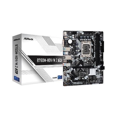 Motherboard Asrock B760M-HDV/M.2 D4 Ddr4 intel S1700 mATX  