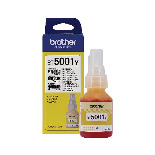 BOTELLA DE TINTA BROTHER BT5001Y AMARILLO T300 T500W  Brother