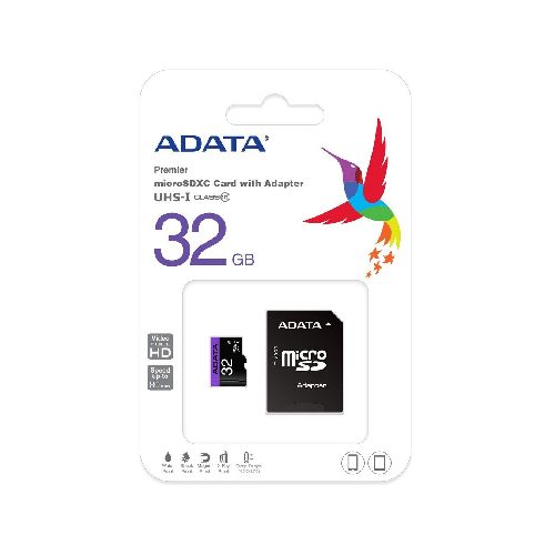 Memoria Micro SD ADATA PREMIER 32GB C/ADAP C10  Adata