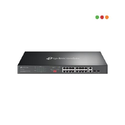 Switch 18 puertos TP-LINK DS1018GMP con 16p PoE+ y 2 x SFP  TP-Link