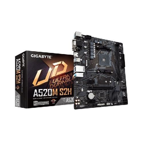 Motherboard Gigabyte A520M S2H AMD 1.0Micro Atx AM4  