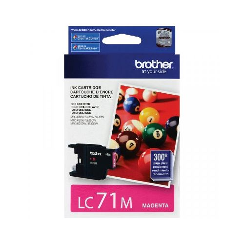 CARTUCHO DE TINTA BROTHER MAGENTA LC71M PARA MFCJ430W-MFCJ  Brother