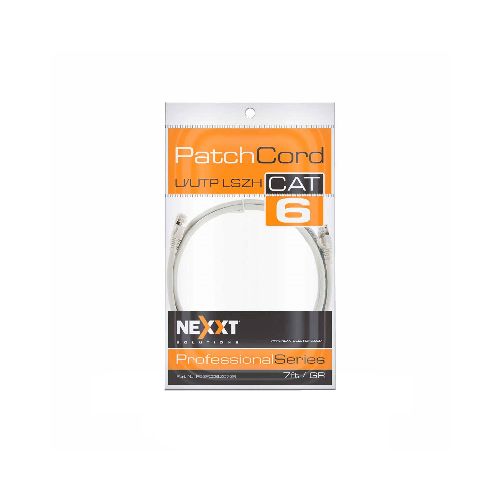 Cable PATCH CORD UTP Nexxt CAT 6A RJ-45 M 2.1 m Gris  Nexxt Solutions