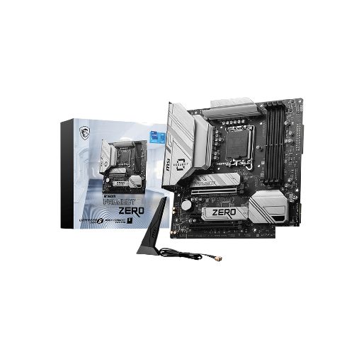 Motherboard MSI B760M PROJECT ZERO LGA1700 DDR5 mATX  