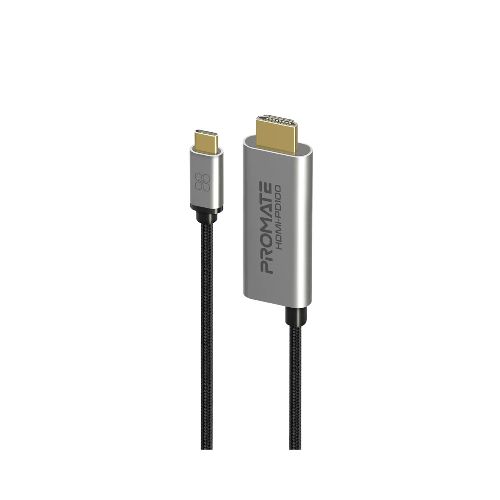 CABLE HDMI A USB-C PROMATE HDMI-PD100 4K 100W 1.8M Gris  Promate