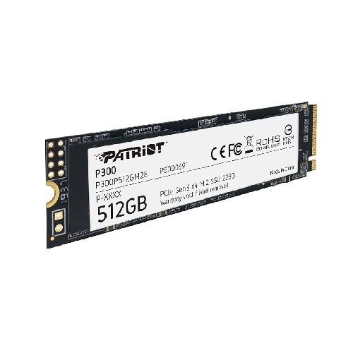 Disco SSD M.2 NVMe 2280 512GB PATRIOT P300 PCIe 3X4  Patriot