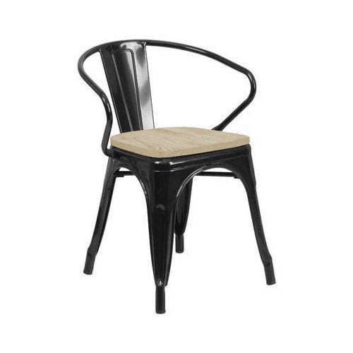 Butaca Tolix Asiento De Madera  Unsi Furniture