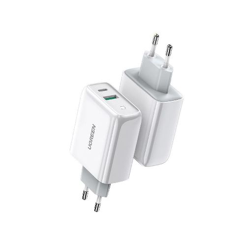 Cargador De Pared Ugreen Usb y Usb-c 38w Blanco  