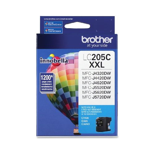 CARTUCHO DE TINTA BROTHER CYAN LC205C PARA INKJET MFC4620DW  Brother