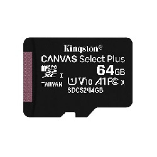 Memoria Micro Sd Kingston 64GB C10 C/Adaptador  