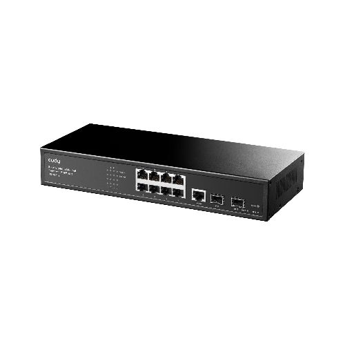 Switch 8 Puertos Gigabit Cudy GS2008S2 Administrable + 2 Sfp  