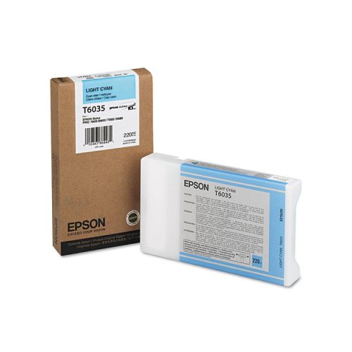 Cartucho de tinta Epson T6035 220 ml cian claro  