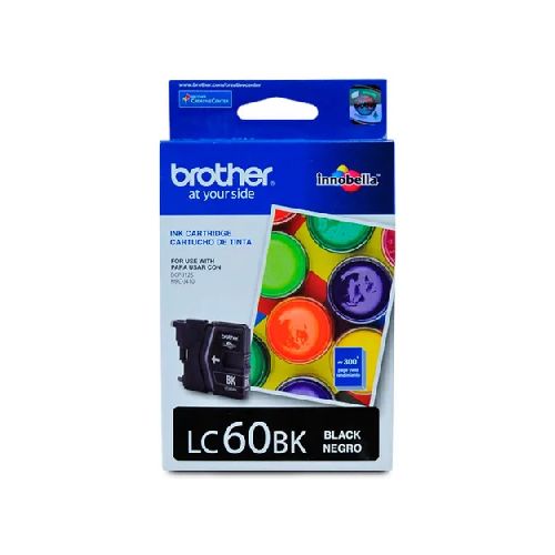 CARTUCHO DE TINTA BRTOHER NEGRO LC60BK PARA INKJET DCPJ125  