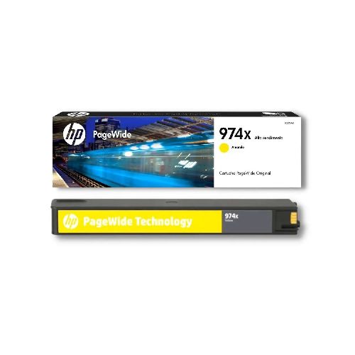 Cartucho de tinta HP 974X Amarillo para HP PageWide  