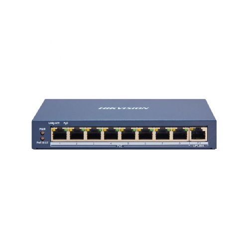 Switch Ethernet Hikvision SMART 8 puertos PoE  