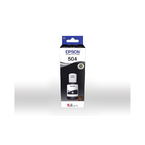 Botella de tinta Epson 504 Negro L4150 4160 6161 6171 6191  