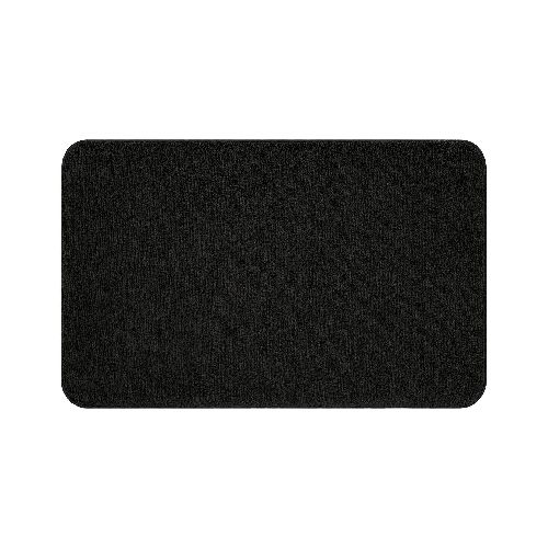 Alfombra de Baño Suave, Antideslizante, Rectangular de 40 x 60cm - Negro