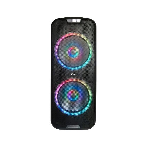 Parlante Potenciado KOLKE Fest Pro Dual 800W RMS de Potencia Luces RGB Bluetooth USB Tarjeta SD Control Remoto