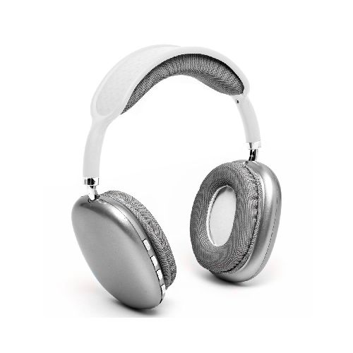 Auriculares P9 Plus Max Inalámbricos Bluetooth 5.0 Cancelación de Ruido, Micrófono Integrado, Ranura para microSD, Batería Recargable y Vincha Acolchonada - Gris