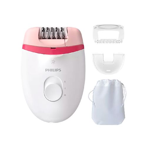 Depiladora PHILIPS BRE255 Cabezales Intercambiables Luz Bolsa de Viaje