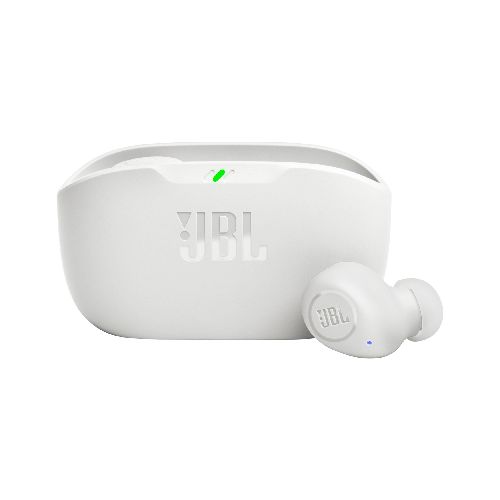 Auriculares JBL Wave Buds Inalámbricos con Bluetooth 5.2 y Sonido JBL Deep Bass - Blanco