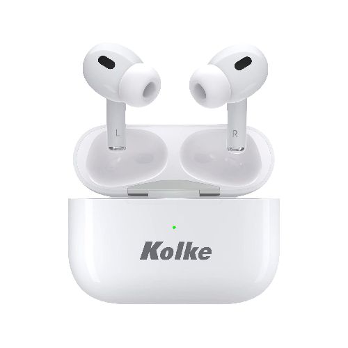 Auriculares TWS KOLKE Inalámbricos Bluetooth, con Control Táctil y Estuche Cargador - Blanco