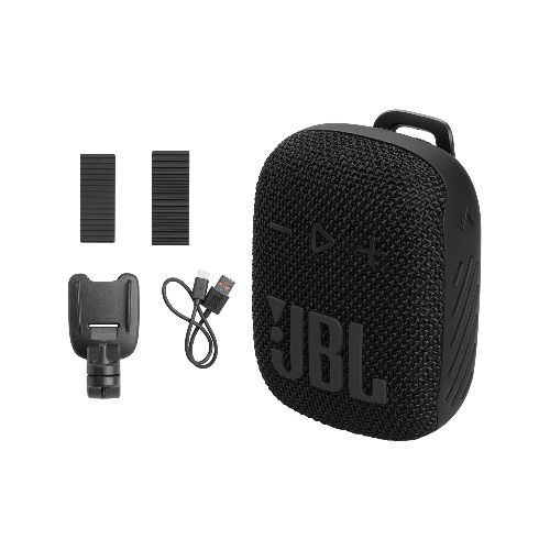 Parlante JBL Wind 3S Bluetooth 5.0 a Prueba de Agua y Polvo + Soporte para Manillar