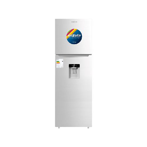 Refrigerador ENXUTA 248L Blanco Freezer Frío Seco Dispensador de Agua Puertas Rebatibles Eficiencia A