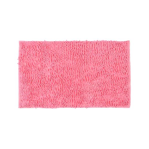 Alfombra de Baño de Microfibra Suave, Ultra Absorbente y con Base Antideslizante 60x40cm - Rosa