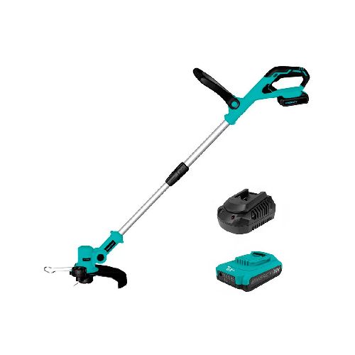 Bordeadora Inalámbrica ENERGY 8500RPM con Batería de 18V y Cargador, Diámetro de Corte 30cm con Accesorio para Bordes Y Rueda para Corte Vertical