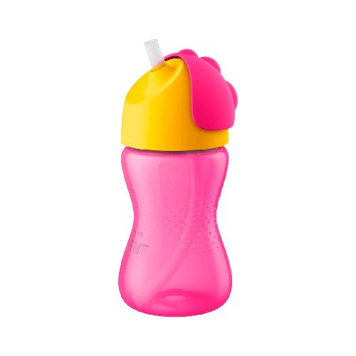 Vaso PHILIPS AVENT con Sorbito Antivuelco 300ml Ideal para Bebés de 12m+ - Rosa