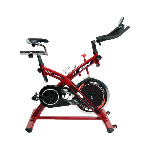 Bicicleta de Spinning BH SB2 Plus Monitor Digital Ruedas Asiento Ajustable