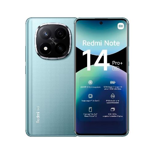 Xiaomi Redmi Note 14 Pro+ 5G de 6,67' CrystalRes AMOLED 256GB 8GB RAM Cámara 200Mpx con Estabilización Óptica (OIS) - Frost Blue