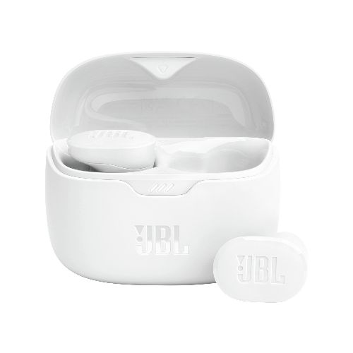 Auriculares JBL Tune Buds Bluetooth TWS Sonido JBL Pure Bass, Estuche de Carga y hasta 48h de Autonomía- Blanco