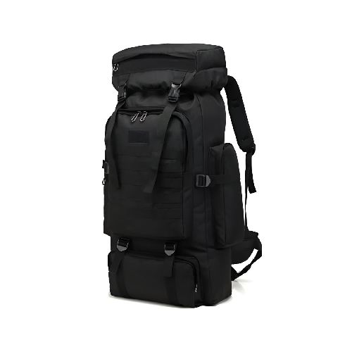 Mochila Táctica Multiuso, Gran Capacidad de 80L, Tela Oxford 600D Impermeable y Resistente, con Múltiples Compartimientos y Bolsillos