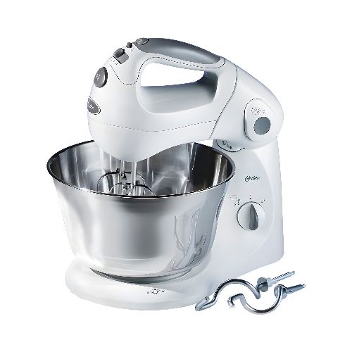 Batidora de Mano OSTER con Pedestal 360W 10 Velocidades + Turbo Bowl Inox de 3.5L