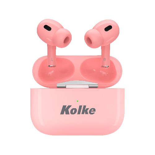 Auriculares TWS KOLKE Inalámbricos Bluetooth, con Control Táctil y Estuche Cargador - Rosa