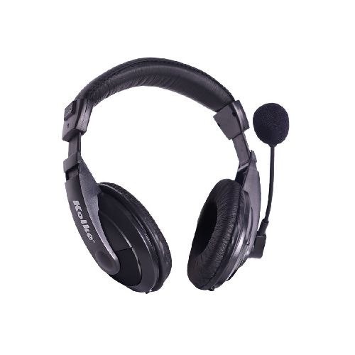 Auriculares KOLKE con Vincha y Micrófono 3.5mm - Negro