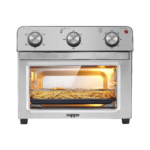 Súper Horno Multifunción y Freidora Sin Aceite NAPPO Eléctrico 1500W Capacidad 22L con Función Grill y Accesorios