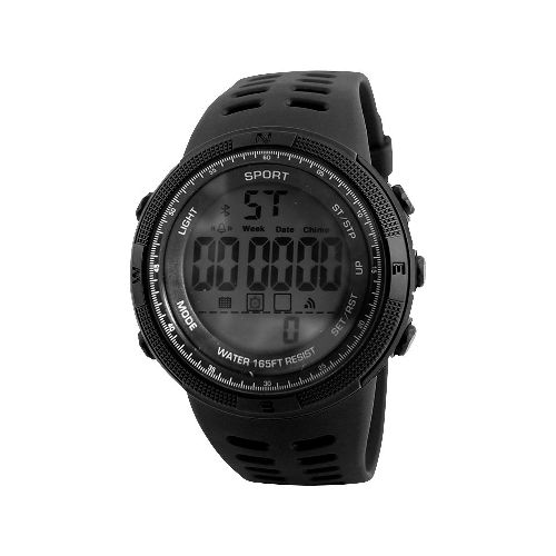 Reloj Deportivo Digital con Esfera de 53mm, Retroiluminación LED, Calendario Semanal, Cronómetro y Alarma, Resistencia al Agua 5ATM y Malla de Resina