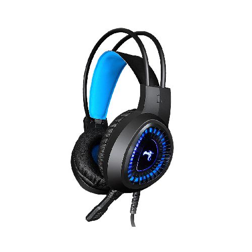 Auriculares Gamer KOLKE Dark con Micrófono Iluminación LED USB Jack 3.5mm para PC PS4 PS5 - Azul