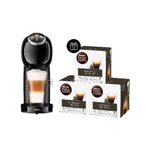 Cafetera DOLCE GUSTO Genio S Plus Automática 1500W Tanque 0.8L + 48 Cápsulas DE REGALO