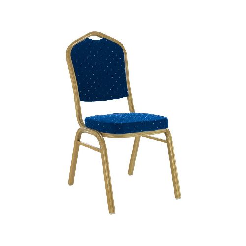 Silla Apilable Tapizada Acolchonado Superior Ideal Hotel Sala de Eventos Conferencias - Azul