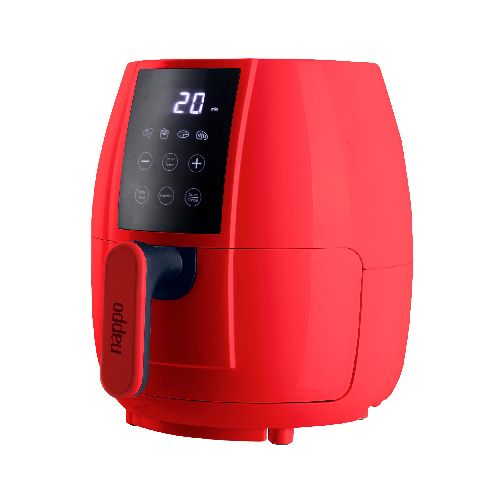 Freidora sin Aceite NAPPO Digital 1000W Capacidad 3.2 Litros Panel Táctil - Rojo