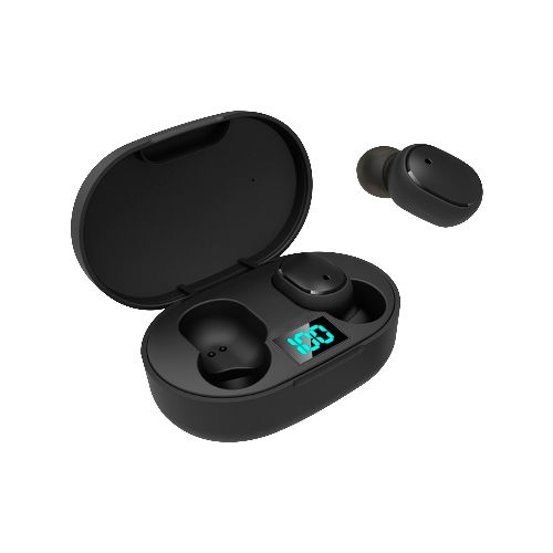 Auriculares Inalámbricos E6S Bluetooth 5.3 TWS con Control Táctil y Estuche Cargador con Display LED