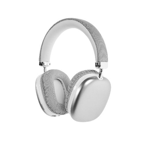 Auriculares Inalámbricos Bluetooth 5.3, con Cancelación de Ruido, Micrófono Integrado, Sonido Envolvente 360°, Batería Recargable, Vincha Acolchonada y Ajustable - Gris