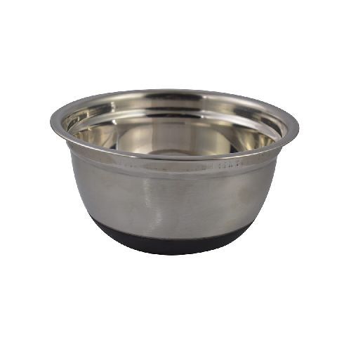 Bowl 17 cm acero inoxidable con base antideslizante negro - Géant